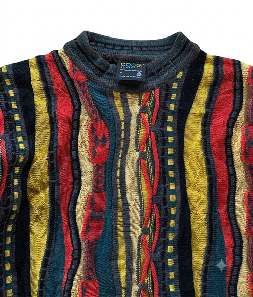 Vintage COOGI Multicolor 3D Knit Sweater