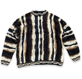 COOGI Australia 3D Knit Sweater – Black & Neutral – XL